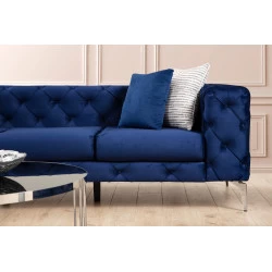 Canapea CHESTERFIELD Como - Navy Blue 2 Locuri 197 X 70 X 90  - 3