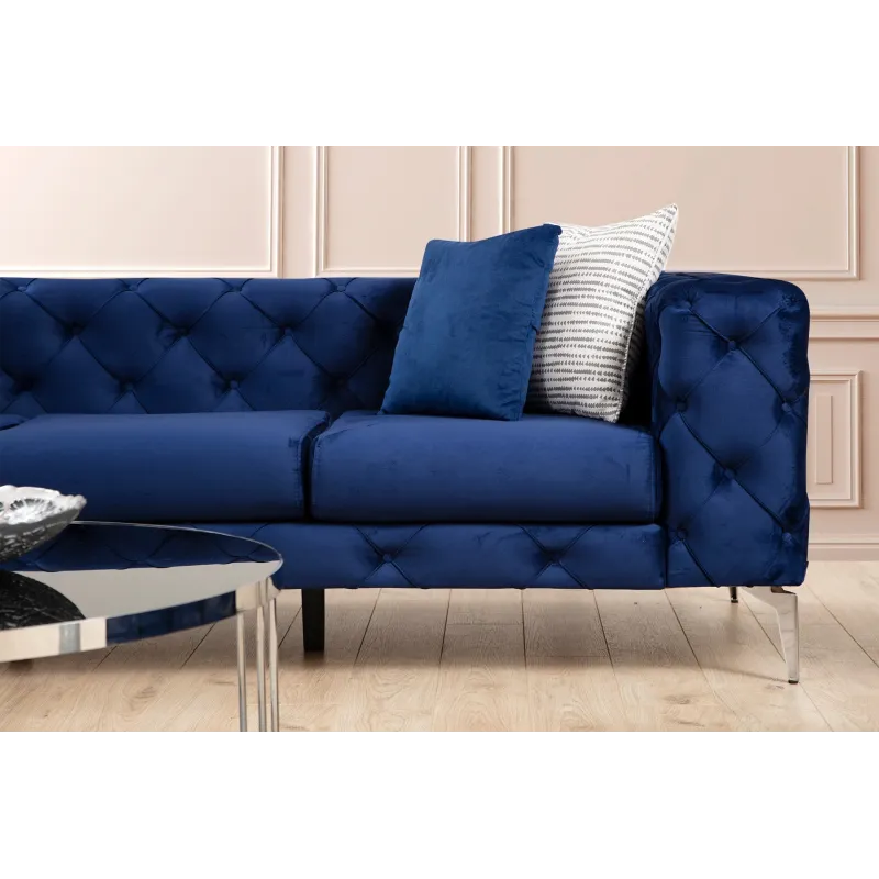 Canapea CHESTERFIELD Como - Navy Blue 2 Locuri 197 X 70 X 90  - 3