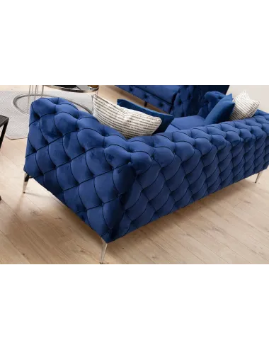 Canapea CHESTERFIELD Como - Navy Blue 2 Locuri 197 X 70 X 90  - 4