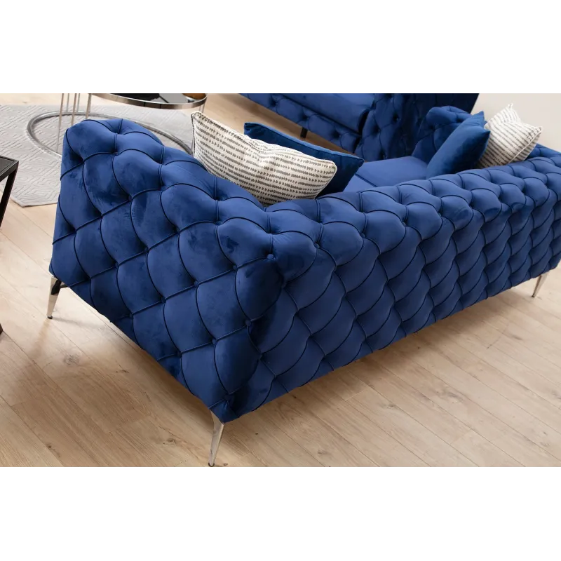 Canapea CHESTERFIELD Como - Navy Blue 2 Locuri 197 X 70 X 90  - 4
