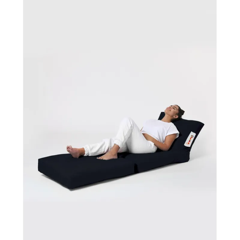 Fotoliu Puf Bean Bag Siesta Sofa Bed Pouf - Black  - 5