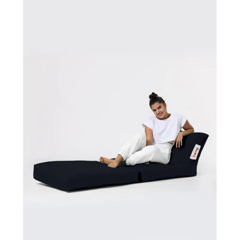 Fotoliu Puf Bean Bag Siesta Sofa Bed Pouf - Black  - 6