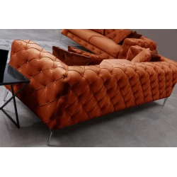Canapea CHESTERFIELD Como - Orange cu 2 Locuri 197 X 73 X 90 - 2