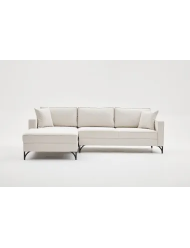 Canapea Tip Coltar Tapitat Berlin Left - Cream, Black 258 X 83 X 181  - 3