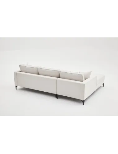 Canapea Tip Coltar Tapitat Berlin Left - Cream, Black 258 X 83 X 181  - 4