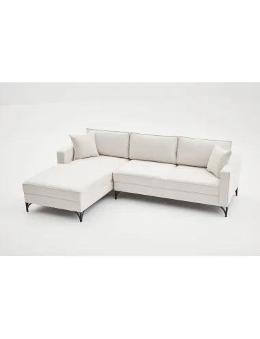 Canapea Tip Coltar Tapitat Berlin Left - Cream, Black 258 X 83 X 181  - 5
