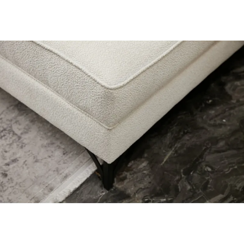 Canapea Tip Coltar Tapitat Berlin Left - Cream, Black 258 X 83 X 181  - 6