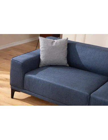 Canapea Tapitata cu 3 Locuri Petra - Blue 212 X 86 X 69 - 2
