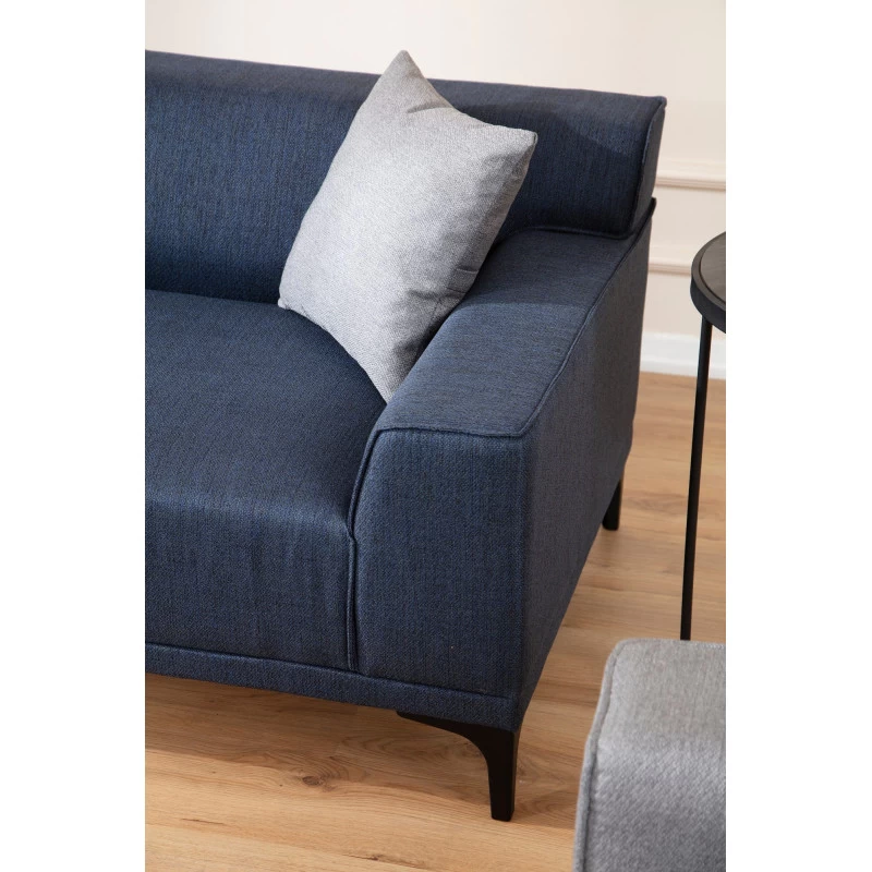 Canapea Tapitata cu 3 Locuri Petra - Blue 212 X 86 X 69  - 3