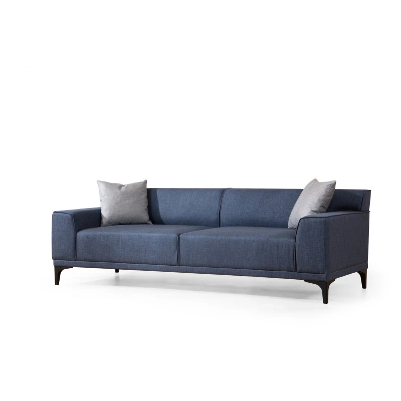 Canapea Tapitata cu 3 Locuri Petra - Blue 212 X 86 X 69  - 6