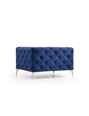 Fotoliu XL CHESTERFIELD Como - Navy Blue 108 X 70 X 90  - 3