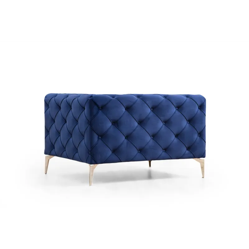 Fotoliu XL CHESTERFIELD Como - Navy Blue 108 X 70 X 90  - 3