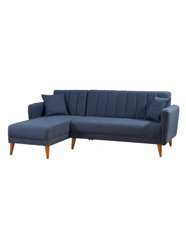 Canapea Tip Coltar Tapitat Aqua Corner Left - Dark Blue  - 4