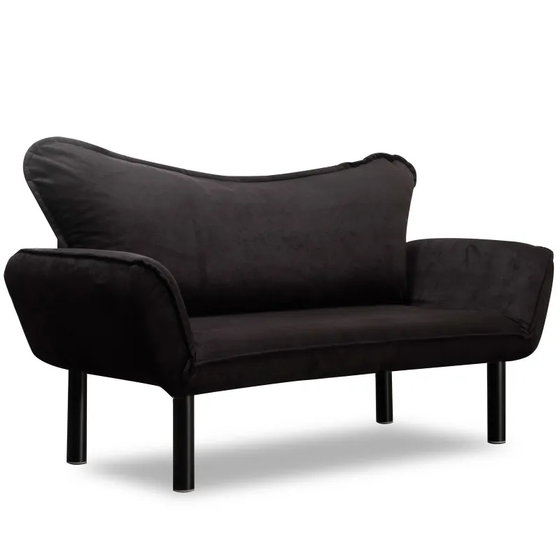 Canapea cu 2 Locuri Chatto - Black 140 X 70 X 65  - 4