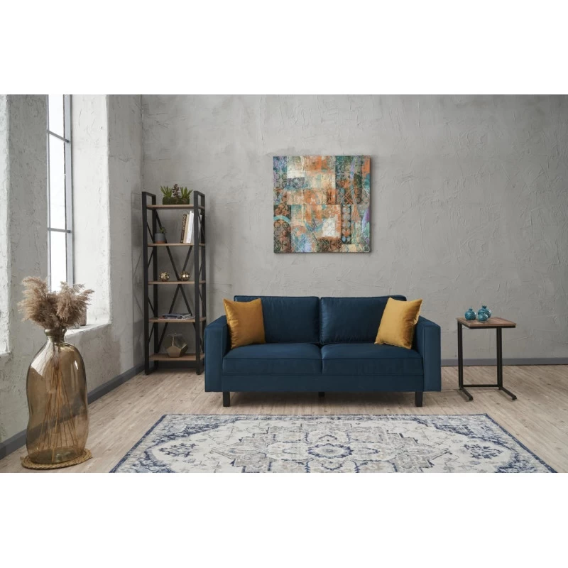 Canapea cu 2 Locuri Kale Velvet - Oil Green 180 X 83 X 91  - 2
