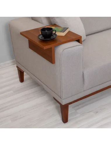 Canapea Tapitata cu 3 Locuri Lionesi - Cream 223 X 82 X 94 - 2