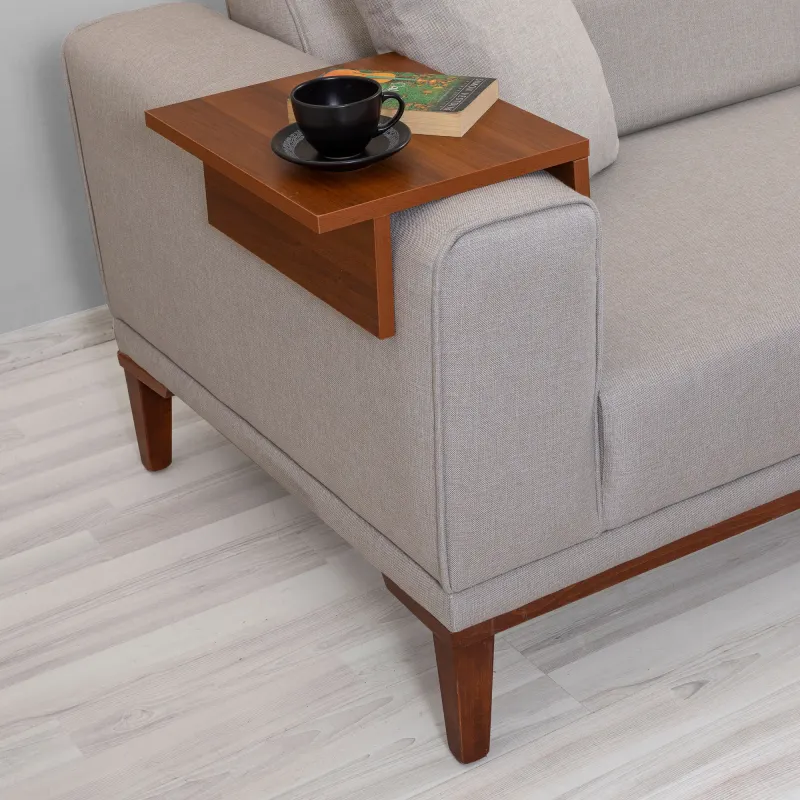 Canapea Tapitata cu 3 Locuri Lionesi - Cream 223 X 82 X 94  - 2