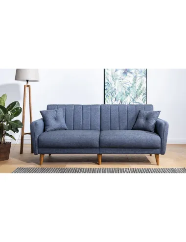 Canapea cu 3 Locuri Aqua - Dark Blue 210 X 85 X 82 - 2