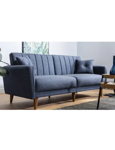 Canapea cu 3 Locuri Aqua - Dark Blue 210 X 85 X 82  - 3