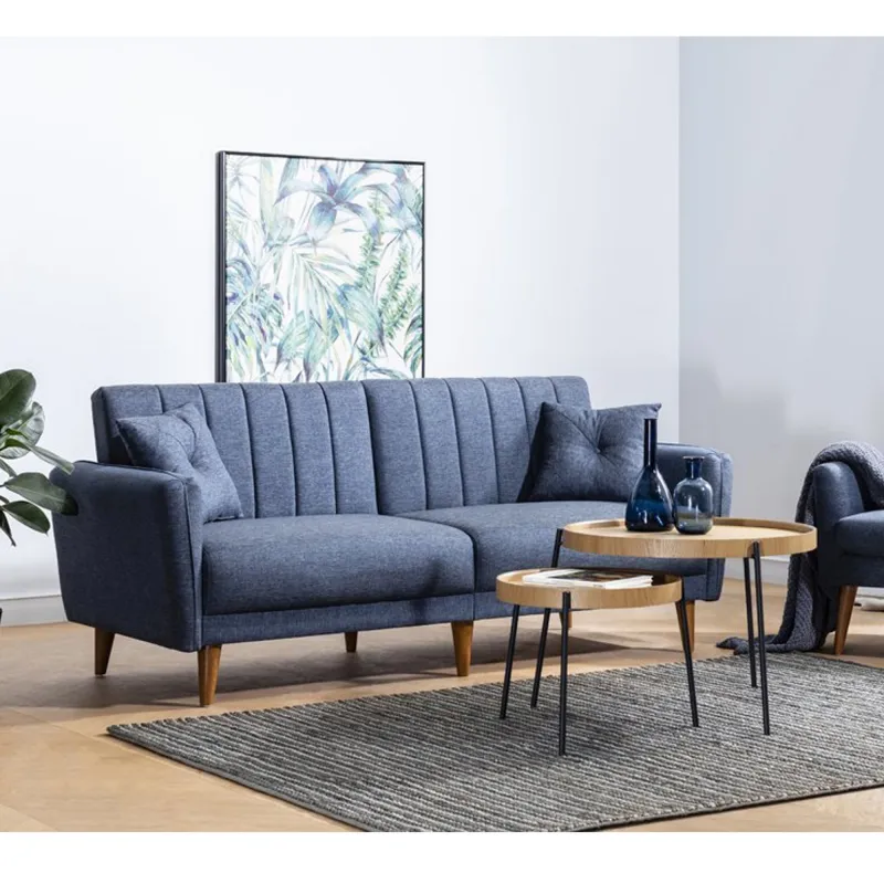 Canapea cu 3 Locuri Aqua - Dark Blue 210 X 85 X 82  - 4