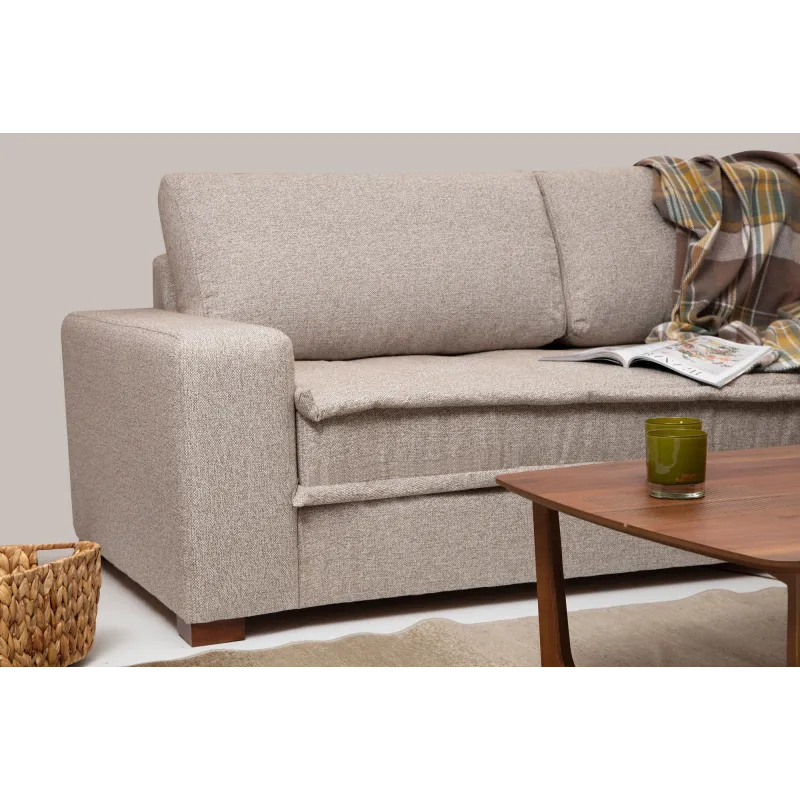 Canapea Tip Coltar Lena Corner (L3-CHL) - Sand Beige  - 4