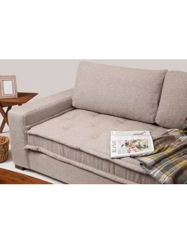 Canapea Tip Coltar Lena Corner (L3-CHL) - Sand Beige  - 5
