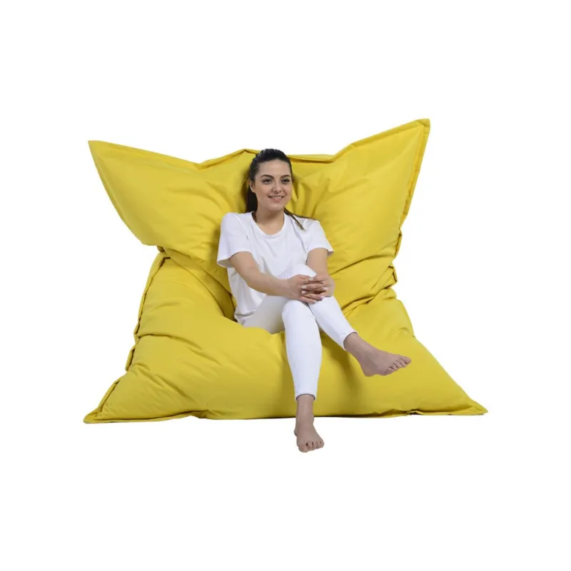 Fotoliu Puf Bean Bag Giant Cushion 140x180 - Yellow  - 1