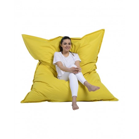 Fotoliu Puf Bean Bag Giant Cushion 140x180 - Yellow - 1
