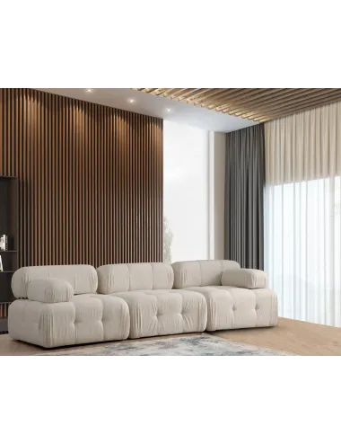 Canapea cu 3 Locuri Doblo 3 Seater ( L1-O1-1R) - Cream Bouclette - 1