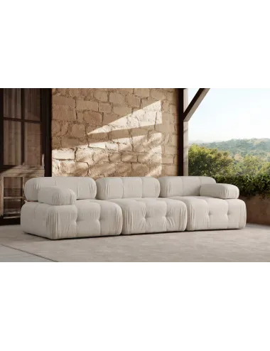 Canapea cu 3 Locuri Doblo 3 Seater ( L1-O1-1R) - Cream Bouclette - 2