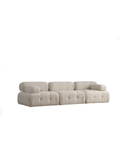 Canapea cu 3 Locuri Doblo 3 Seater ( L1-O1-1R) - Cream Bouclette  - 5