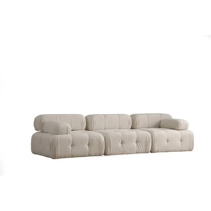 Canapea cu 3 Locuri Doblo 3 Seater ( L1-O1-1R) - Cream Bouclette  - 5