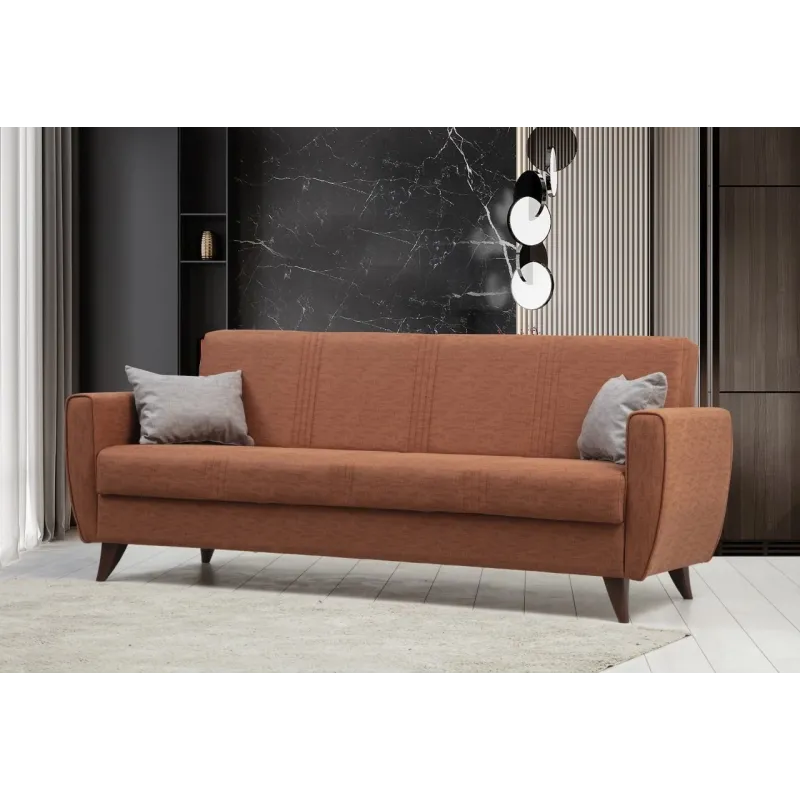 Canapea cu 3 Locuri Zaden - Tile Red 207 X 86 X 77  - 2
