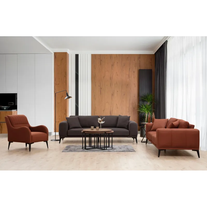 Canapea cu 3 Locuri Kenzo 3 - Grey 235 X 90 X 80  - 2