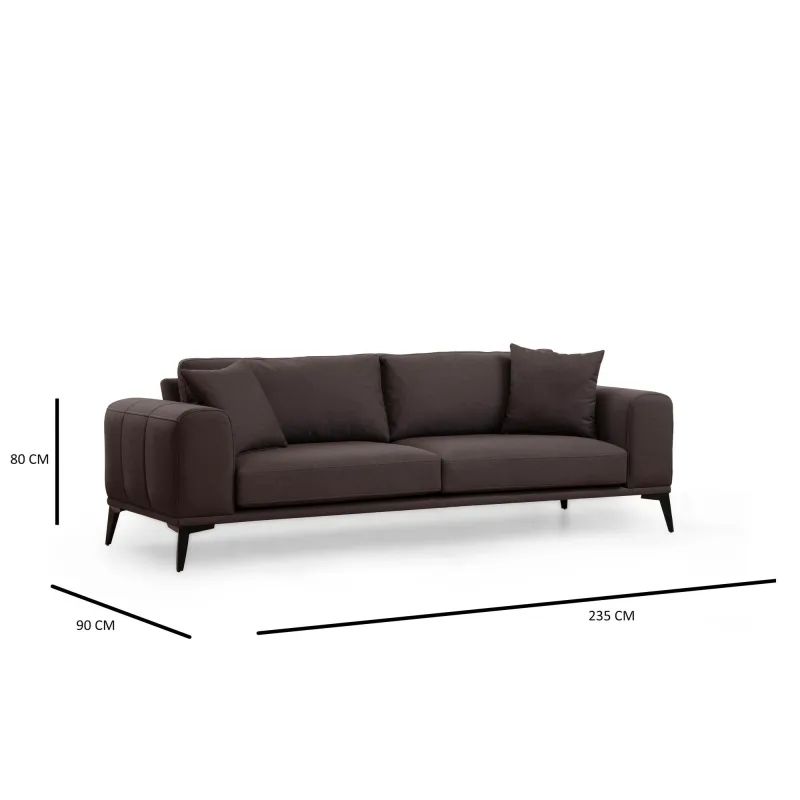 Canapea cu 3 Locuri Kenzo 3 - Grey 235 X 90 X 80  - 6