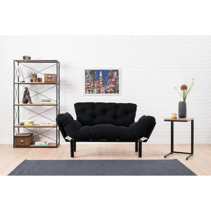 Canapea Extensibila Nitta - Black 155 X 85 X 70  - 1