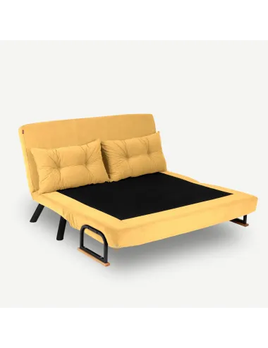 Canapea Extensibila cu 3 Locuri Sando 2-Seater - Mustard  - 3