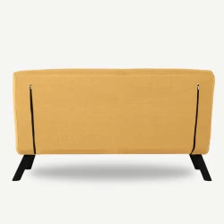 Canapea Extensibila cu 3 Locuri Sando 2-Seater - Mustard  - 5
