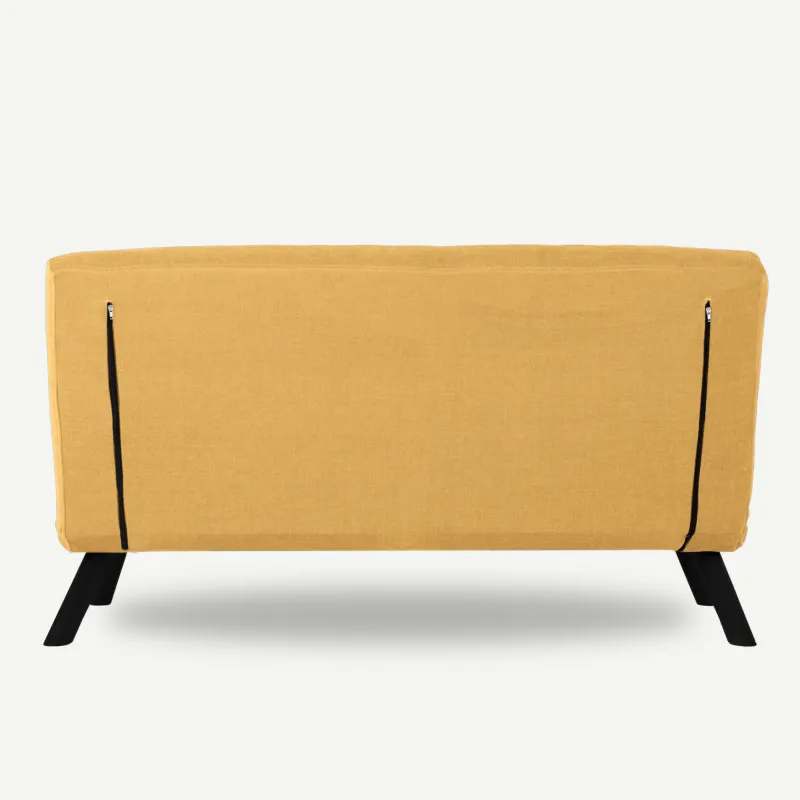 Canapea Extensibila cu 3 Locuri Sando 2-Seater - Mustard  - 5