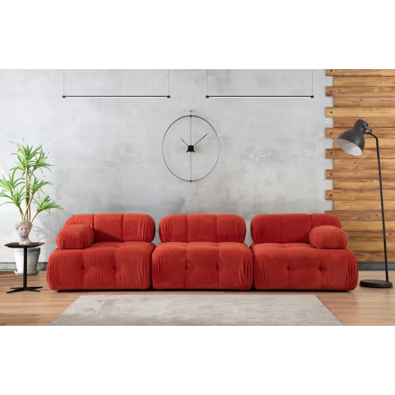 Canapea cu 3 Locuri Doblo 3 Seater ( L1-O1-1R) - Red  - 2