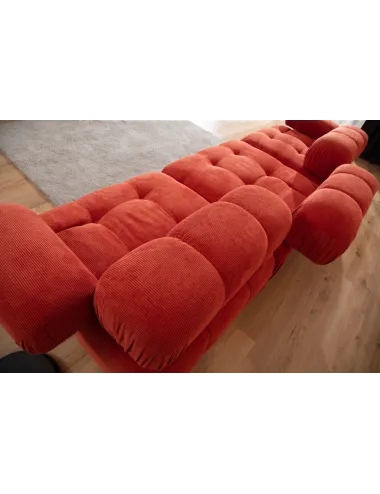 Canapea cu 3 Locuri Doblo 3 Seater ( L1-O1-1R) - Red  - 4