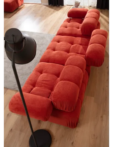 Canapea cu 3 Locuri Doblo 3 Seater ( L1-O1-1R) - Red  - 5