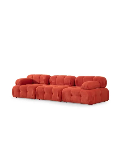 Canapea cu 3 Locuri Doblo 3 Seater ( L1-O1-1R) - Red  - 6