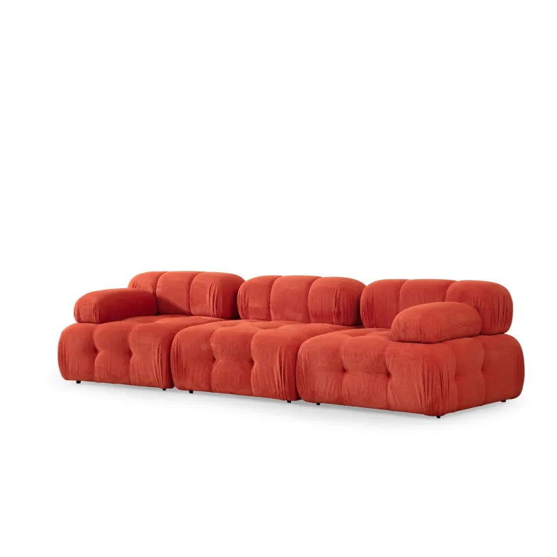 Canapea cu 3 Locuri Doblo 3 Seater ( L1-O1-1R) - Red  - 6