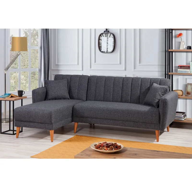 Canapea Tip Coltar Aqua Corner Left - Dark Grey  - 1