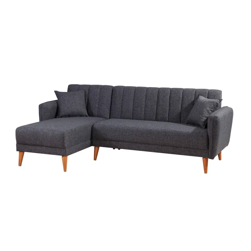 Canapea Tip Coltar Aqua Corner Left - Dark Grey  - 4