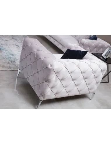 Fotoliu CHESTERFIELD Como - Light Grey 108 X 73 X 90  - 3