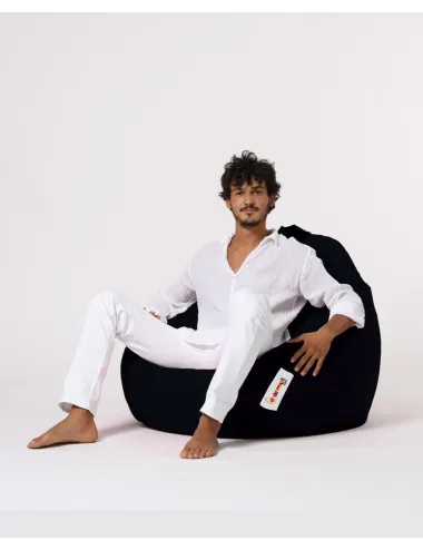 Fotoliu Puf Bean Bag Premium XXL - Black  - 4
