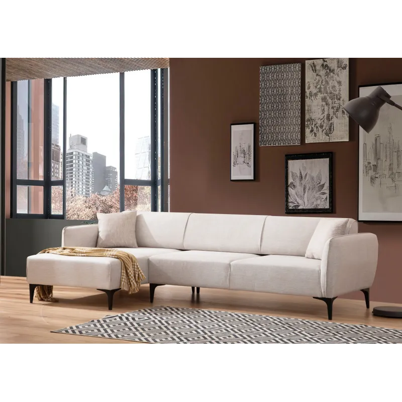 Canapea Tip Coltar Belissimo Left - Off White  - 1