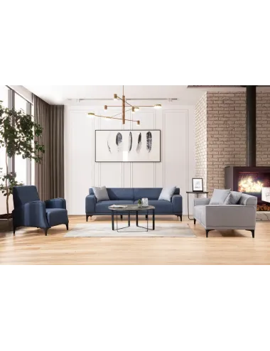 Canapea cu 2 Locuri Petra 2 - Light Grey 163 X 86 X 69 - 2